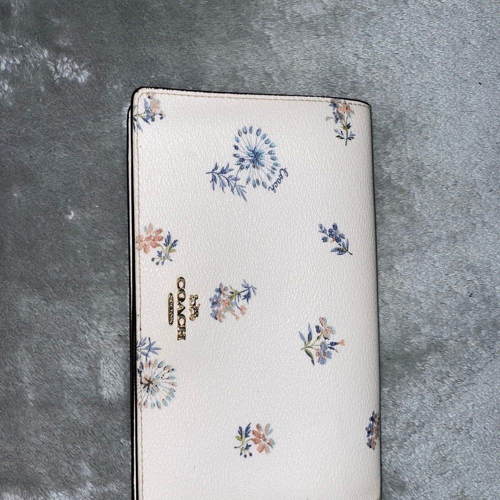 Anna Foldover Crossbody Clutch floral leather
